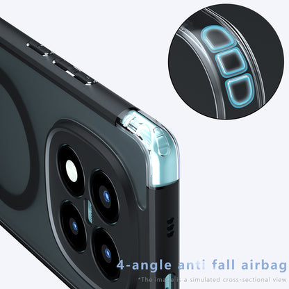 Ovitek MagSafe za Xiaomi Redmi Note 15 Pro 5G, Techsuit, PureFrost, Satenasto črn