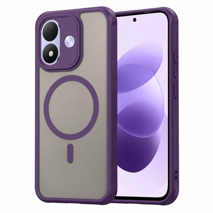 Ovitek MagSafe za Xiaomi Redmi Note 17 4G / Note 17 5G, Techsuit, HaloFrost II, vijoličen