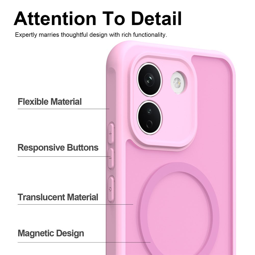 MagSafe Case for Xiaomi Redmi Note 17 Pro, Techsuit, HaloFrost II, Pink