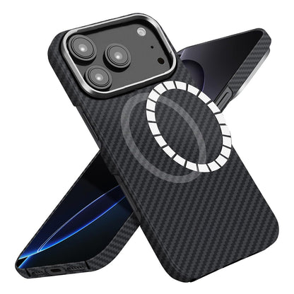 Ovitek MagSafe za Apple iPhone 17 Pro, Techsuit Aramid Fiber, Črn