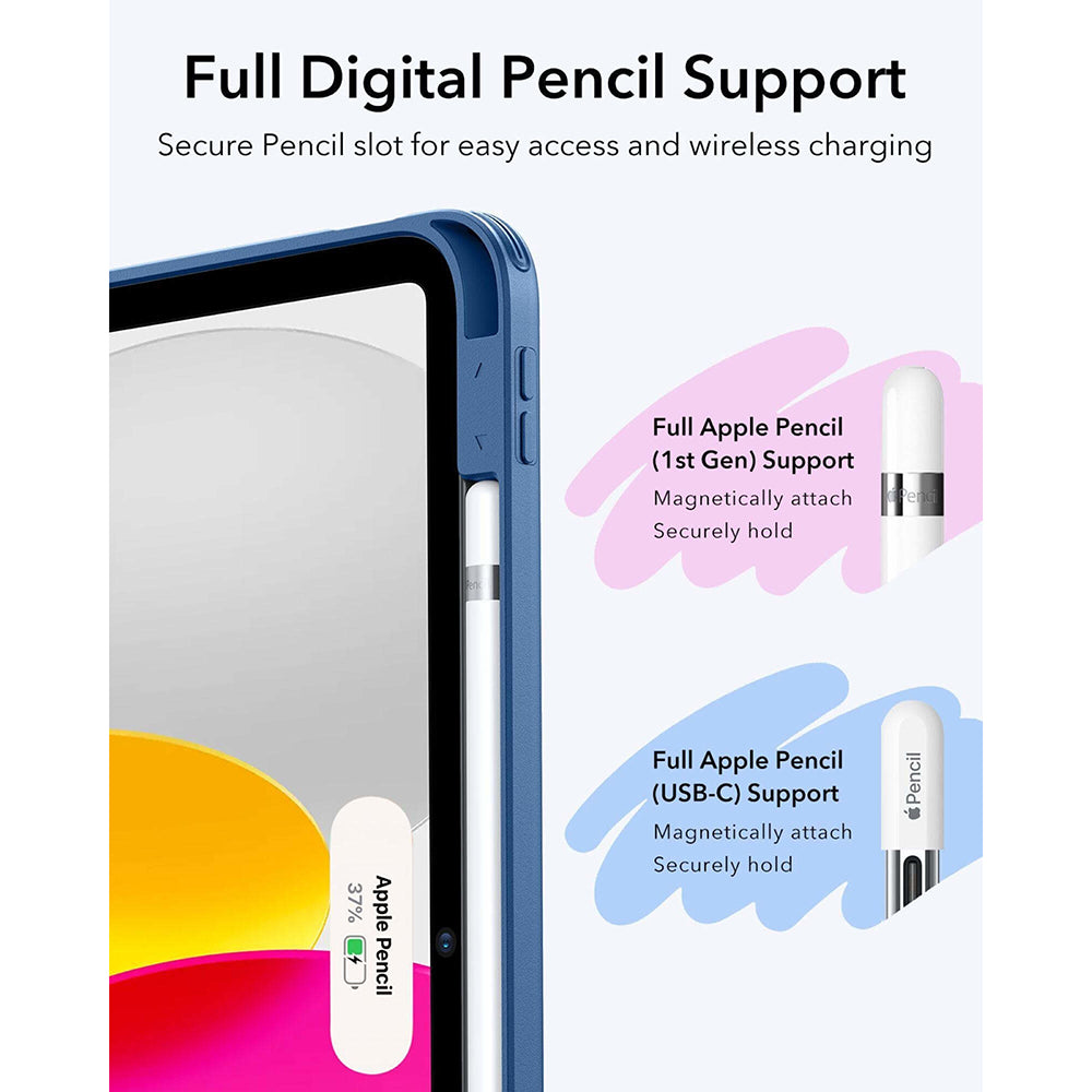 Ovitek za Apple iPad (2025) / (2022), ESR, Flip Hybrid, Modra