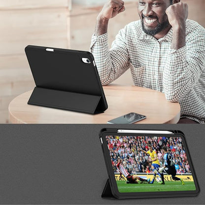 Ovitek za Apple iPad (2025) / (2022), Techsuit, Flex Trifold, Črn