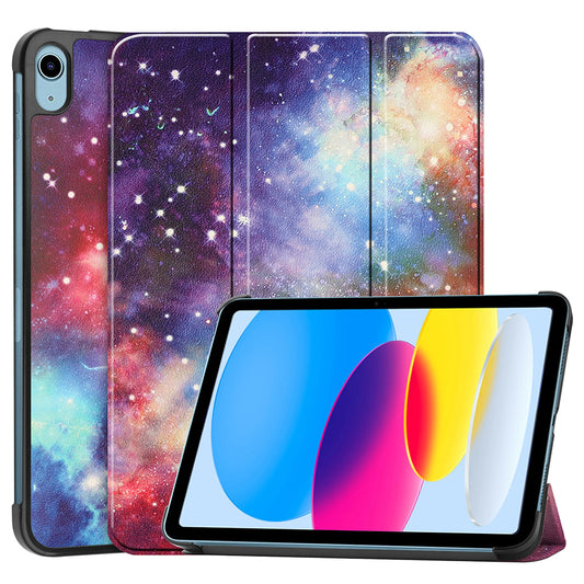 Ovitek za Apple iPad (2025) / (2022), Techsuit, FoldPro Galaxy, večbarven