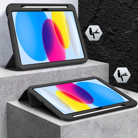 Ovitek za Apple iPad (2025) / iPad (2022), Tech-Protect, Endurance, Črn