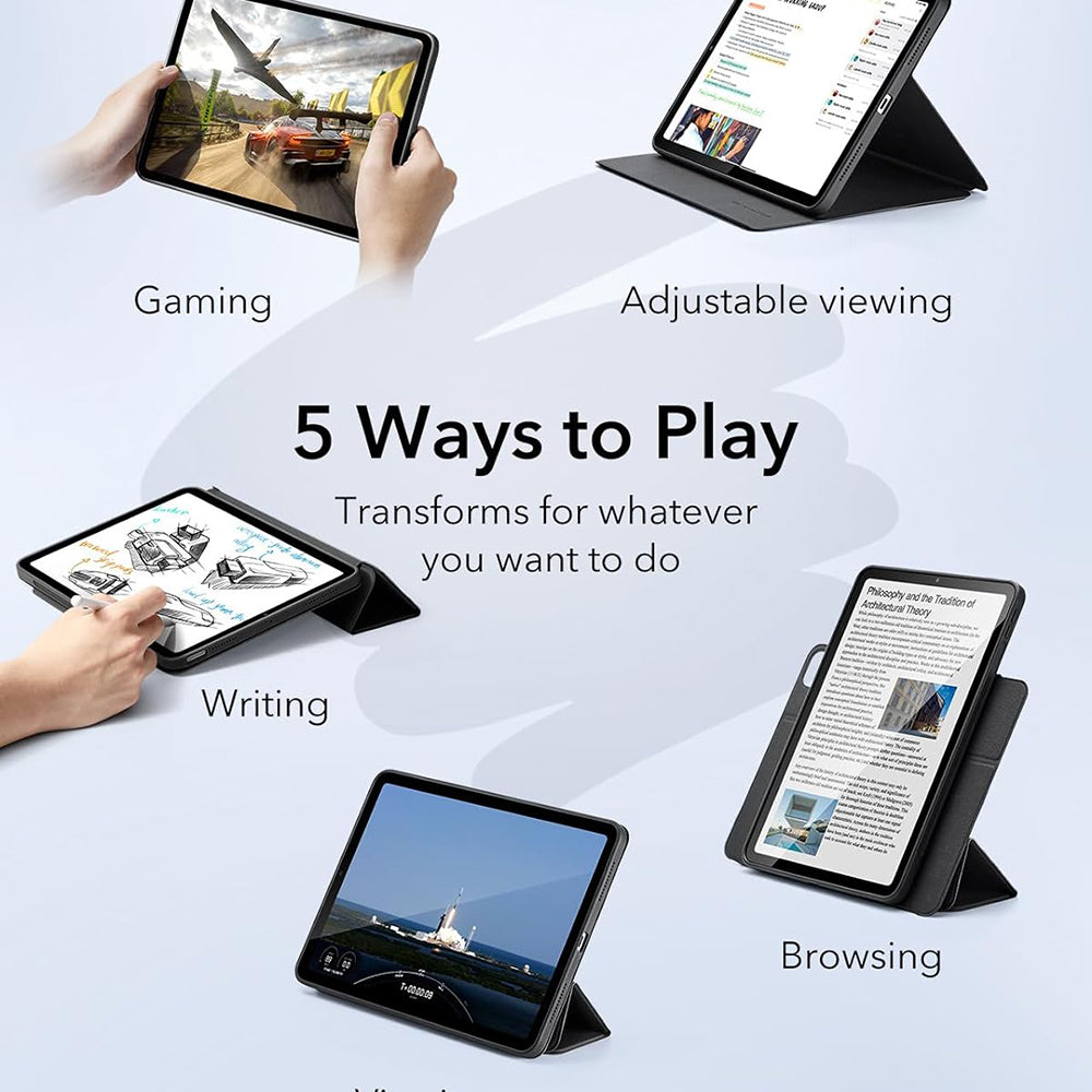 Case for Apple iPad Air 11 (2025) / Air 11 (2024) / Air (2022) / Air (2020), ESR, Rebound Hybrid, Pink