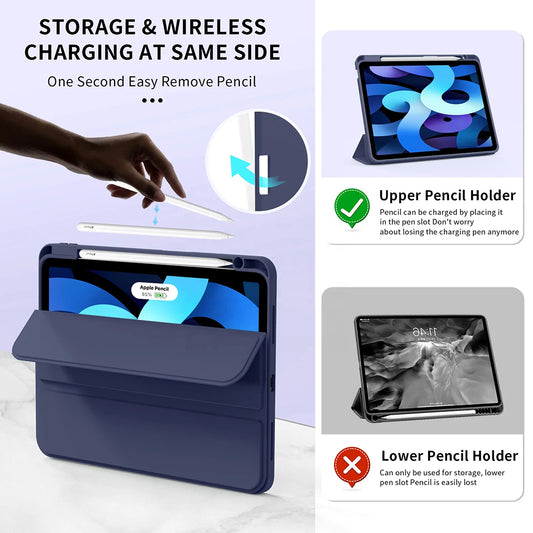 Case for Apple iPad Air 11 (2026) / iPad Air 11 (2025) / Air 11 (2024), Techsuit, Flex Trifold, Gray