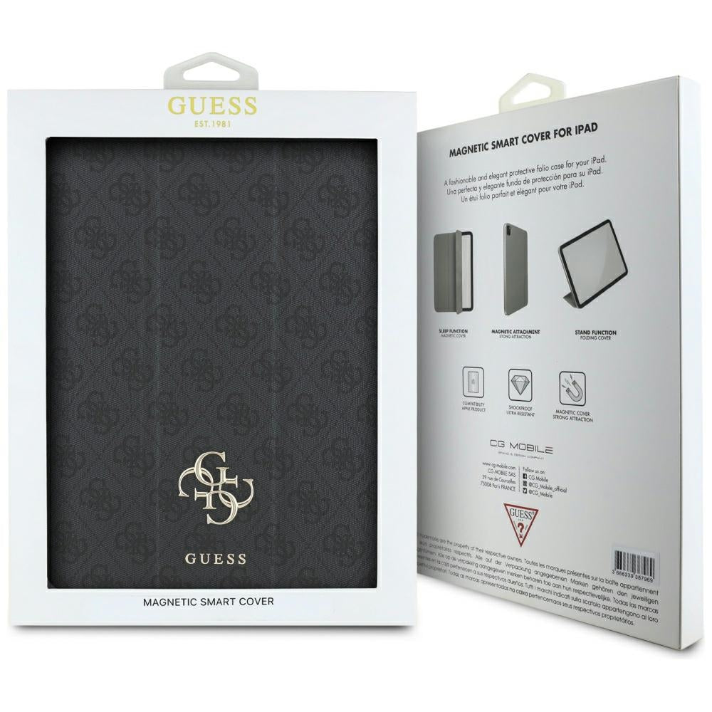 Ovitek za Apple iPad Air 13 (2025) / Air 13 (2024), Guess, 4G Big Logo, črn