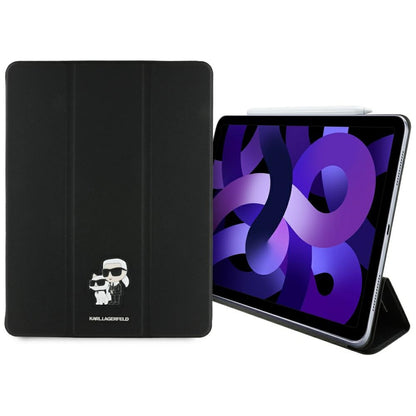 Ovitek za Apple iPad Air 13 (2026) / Air 13 (2025) / Air 13 (2024), Karl Lagerfeld, Saffiano Karl & Choupette, Črn