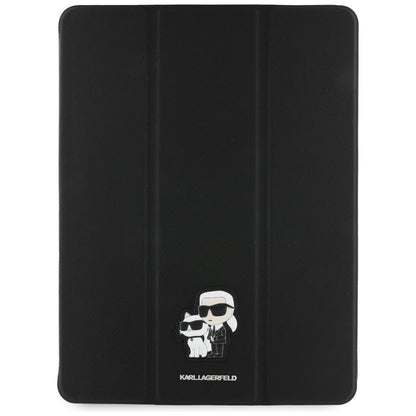 Ovitek za Apple iPad Air 13 (2026) / Air 13 (2025) / Air 13 (2024), Karl Lagerfeld, Saffiano Karl & Choupette, Črn