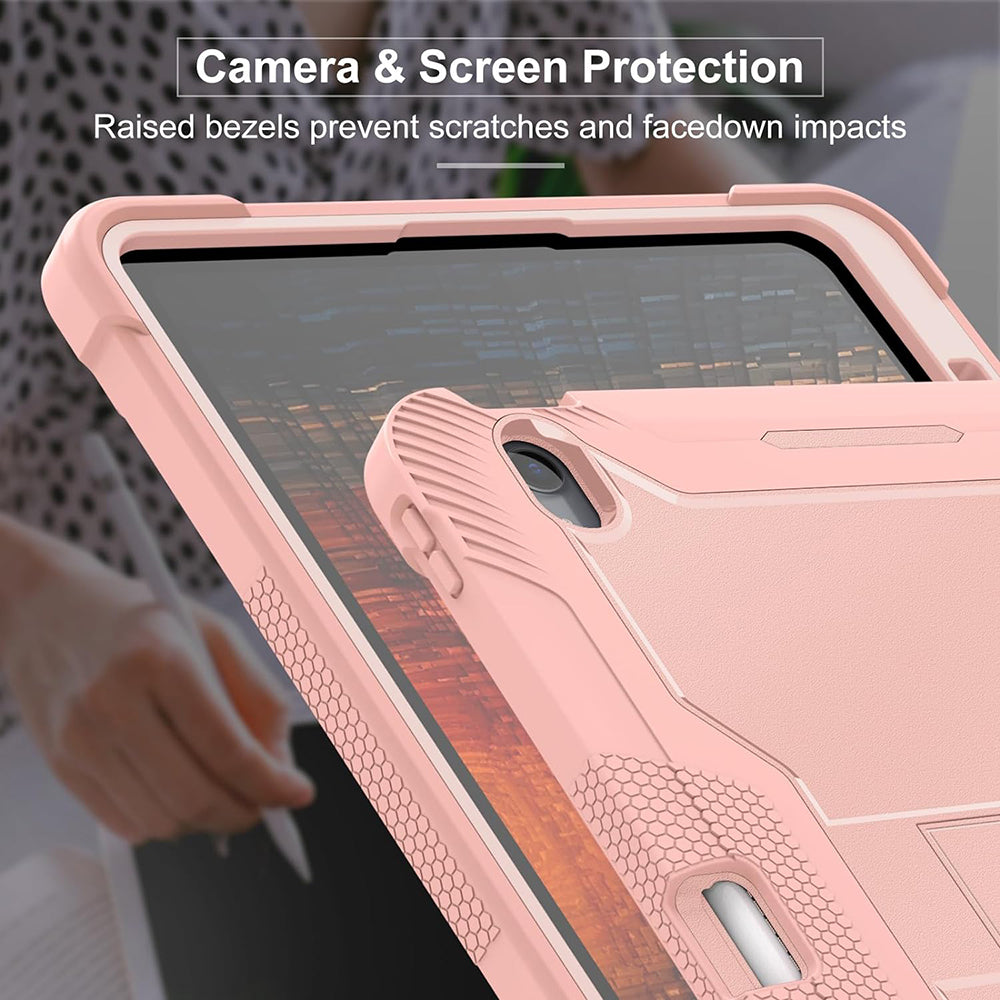 Ovitek za Apple iPad Air 13 (2026) / Air 13 (2025) / Air 13 (2024), Techsuit, Rugged TabShell, roza