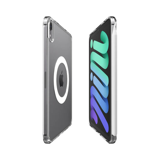 Ovitek za Apple iPad mini 2024 / mini 2021, Spigen, Ultra Hybrid MagFit, Prosojen bel ACS11623