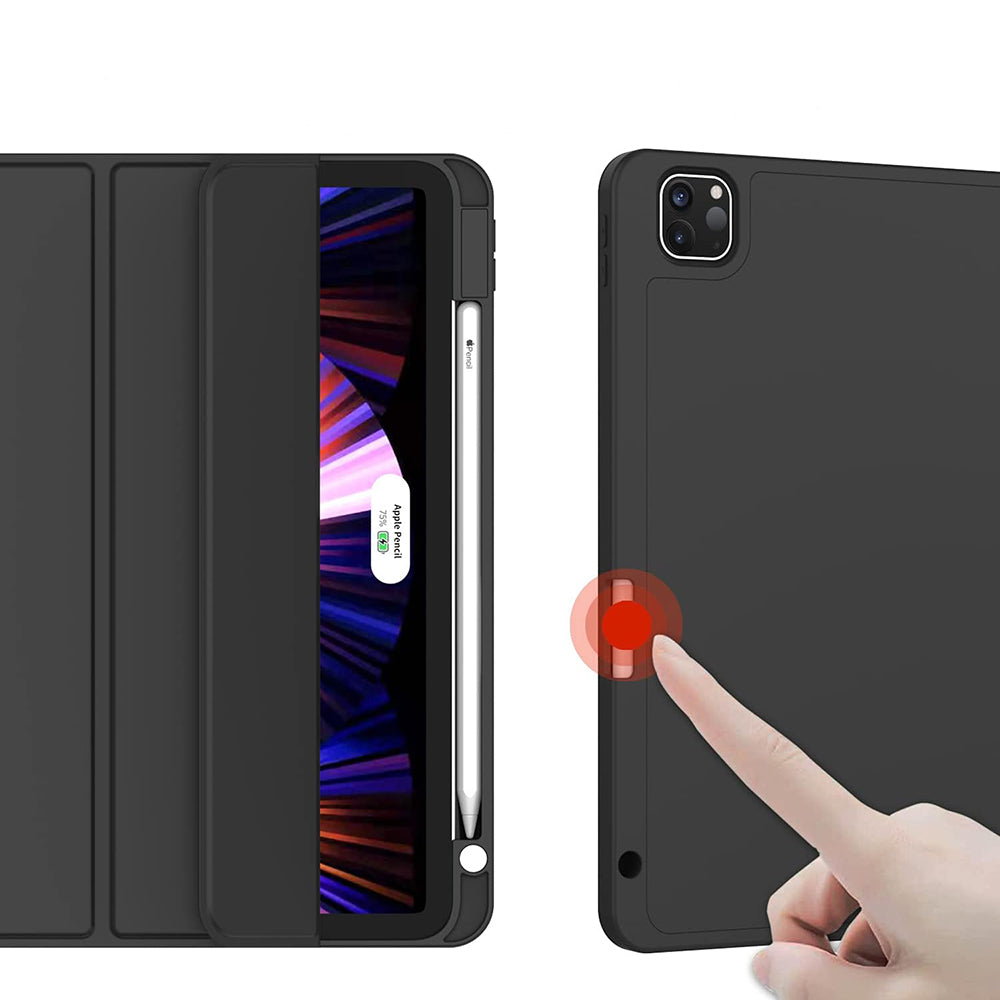 Ovitek za Apple iPad Pro 11 (2022) / Pro 11 (2021) / Pro 11 (2020) / Pro 11 (2018), Techsuit, Flex Trifold, Črn