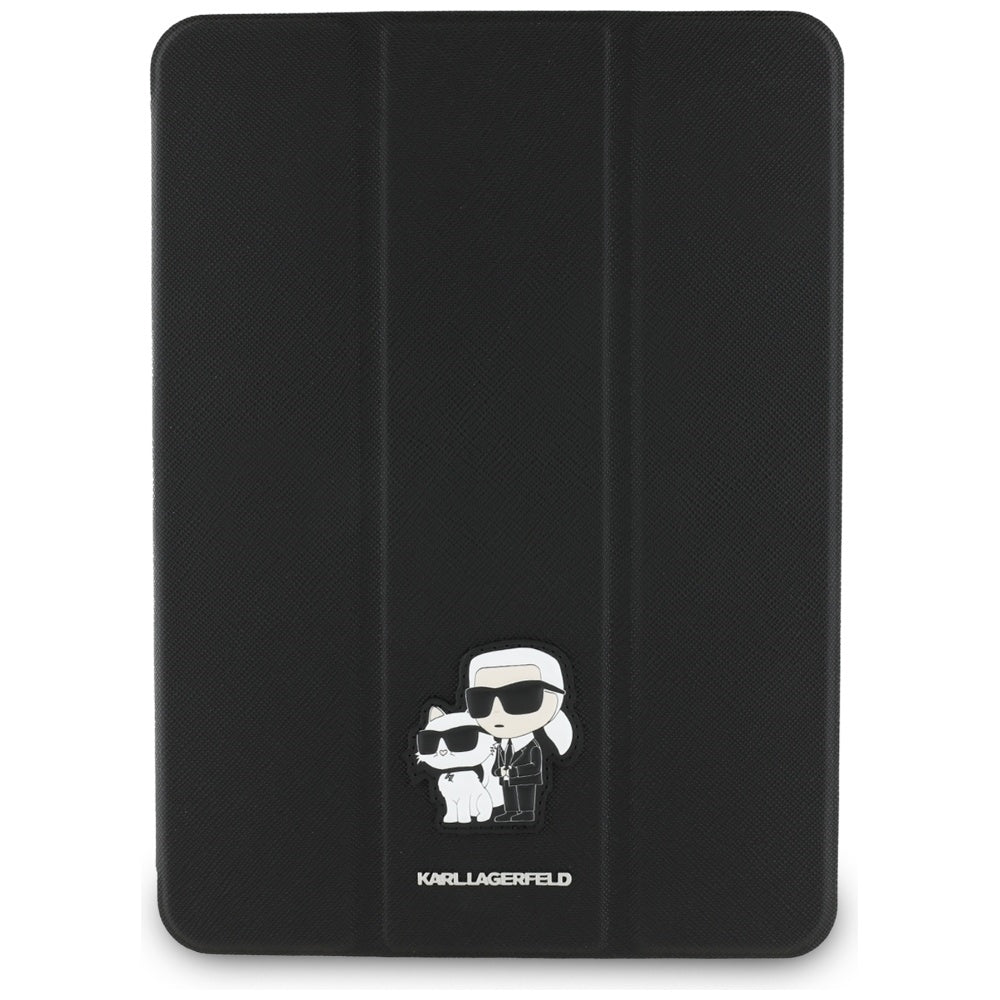 Ovitek za Apple iPad Pro 11 (2024), Karl Lagerfeld, Saffiano Karl & Choupette, črn.