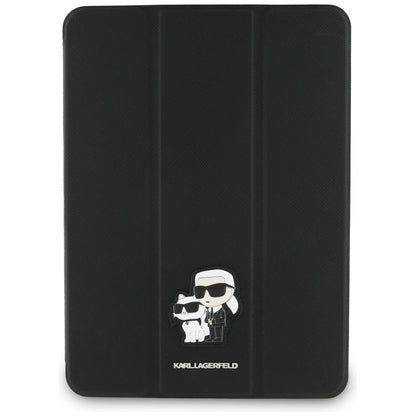 Ovitek za Apple iPad Pro 11 (2024), Karl Lagerfeld, Saffiano Karl & Choupette, črn.
