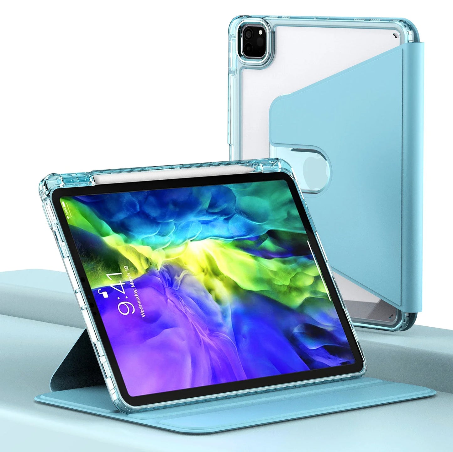 Ovitek za Apple iPad Pro 11 (2024), Techsuit, Crystal Vision, Bleu