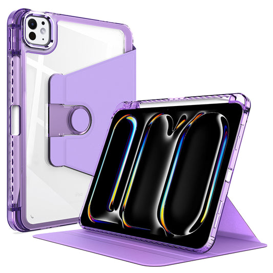 Ovitek za Apple iPad Pro 11 (2024), Techsuit, Crystal Vision, Vijoličen