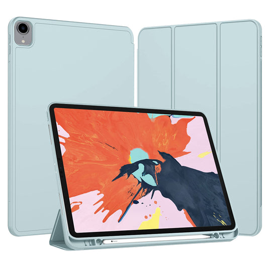 Ovitek za Apple iPad Pro 12.9 (2022) / Pro 12.9 (2021) / Pro 12.9 (2020) / Pro 12.9 (2018), Techsuit, Flex Trifold, modra