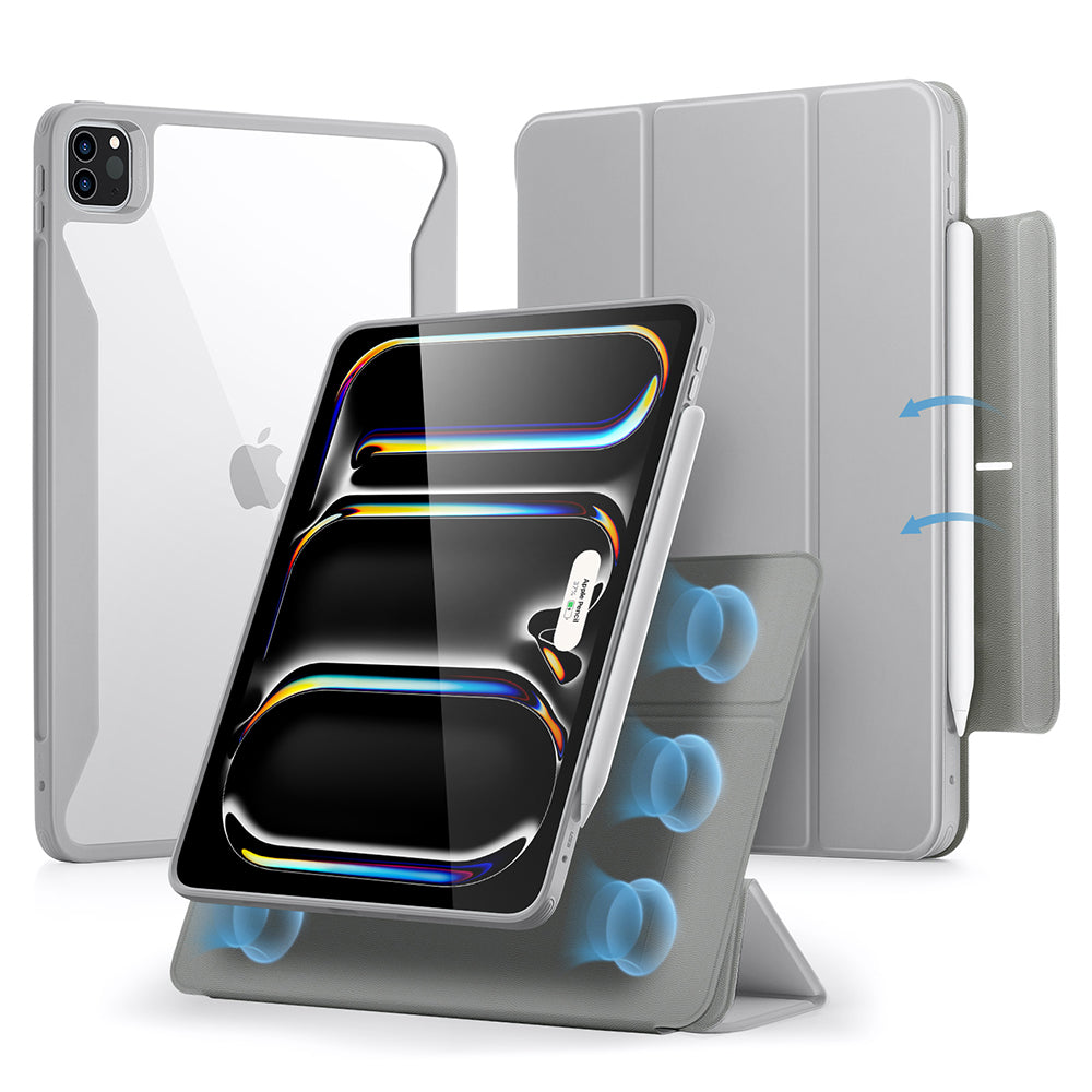 Ovitek za Apple iPad Pro 13 (2024), ESR, Rebound Hybrid, Siv