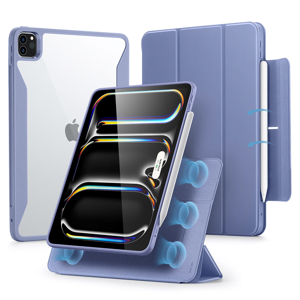 Ovitek za Apple iPad Pro 13 (2024), ESR, Rebound Hybrid, Vijolična