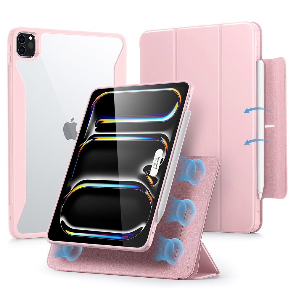 Ovitek za Apple iPad Pro 13 (2024), ESR, Rebound Hybrid, Roza