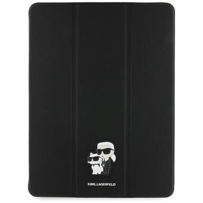 Ovitek za Apple iPad Pro 13 (2024), Karl Lagerfeld, Saffiano Karl & Choupette, črn