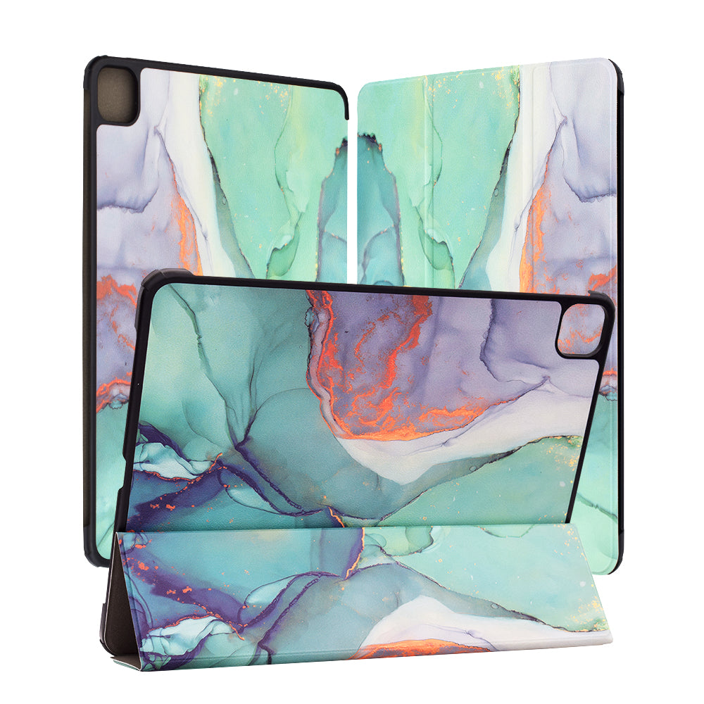 Ovitek za Apple iPad Pro 13 (2024), Techsuit, FoldPro Green Time, večbarven