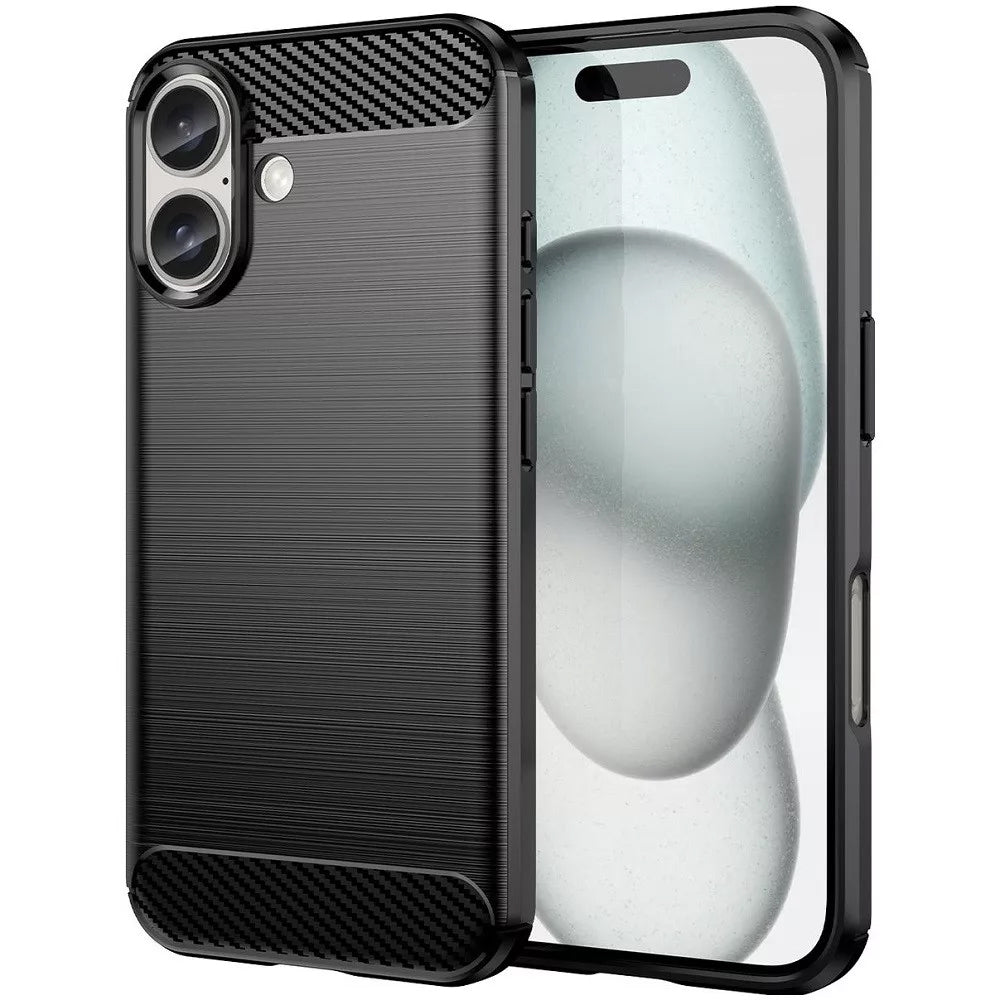 Ovitek za Apple iPhone 16 Plus, OEM, ogljik, črn