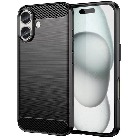 Ovitek za Apple iPhone 16 Plus, OEM, ogljik, črn