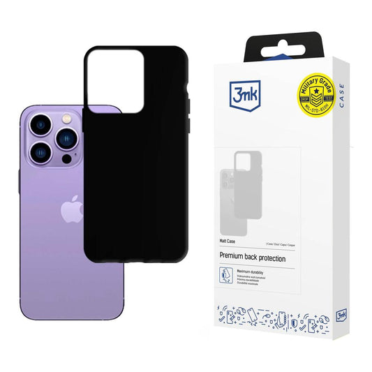 Ovitek za Apple iPhone 14 Pro Max, 3MK, Mat Črna