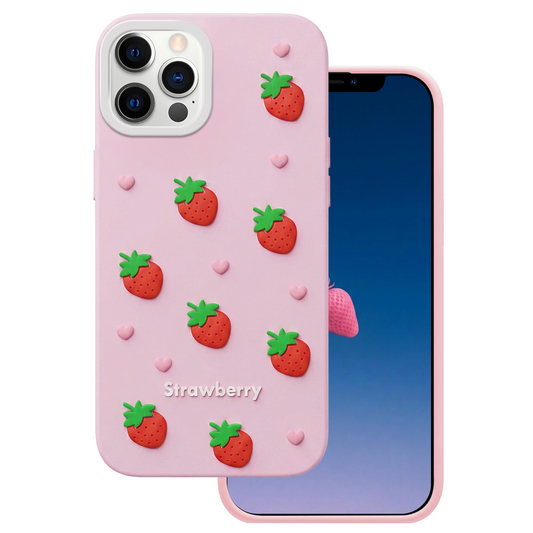 Ovitek za Apple iPhone 15 / 14 / 13, OEM, Jagoda, Roza