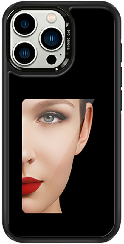 Ovitek za Apple iPhone 15 Pro Max, OEM, Prilagojen E-Ink zaslon (4 palca), Črn