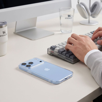 Ovitek za Apple iPhone 18 Pro Max / 17 Pro Max, Tech-Protect, Flexair z zaščito zaslona, Prozoren