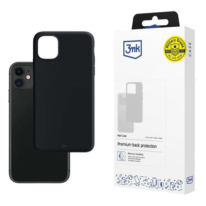 Ovitek za Apple iPhone 11, 3MK, mat črn