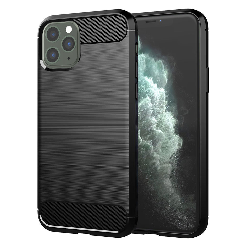 Ovitek za Apple iPhone 11 Pro Max, Techsuit, Karbon, Črn