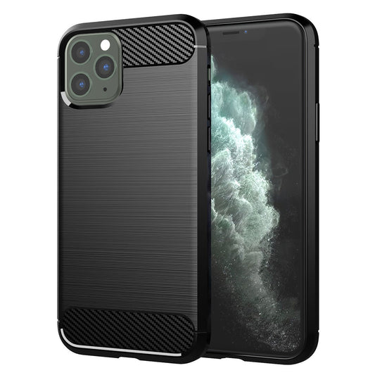 Ovitek za Apple iPhone 11 Pro Max, Techsuit, Karbon, Črn