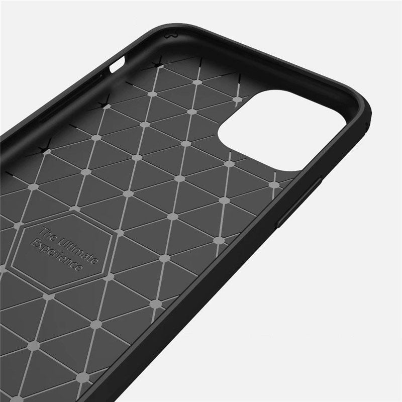 Ovitek za Apple iPhone 11 Pro Max, Techsuit, Karbon, Črn