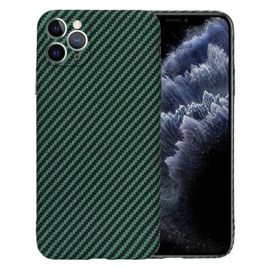 Ovitek za Apple iPhone 11 Pro Max, Techsuit, Carbonite FiberShell, Zelen