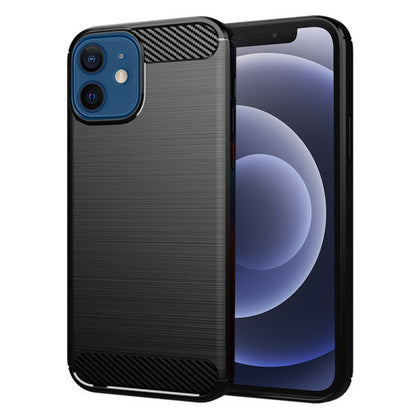 Ovitek za Apple iPhone 12 / 12 Pro, Techsuit, Karbon, Črn