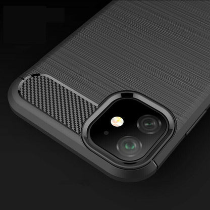 Ovitek za Apple iPhone 12 / 12 Pro, Techsuit, Karbon, Črn