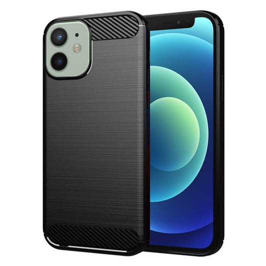 Ovitek za Apple iPhone 12 mini, Techsuit, Karbon, Črn