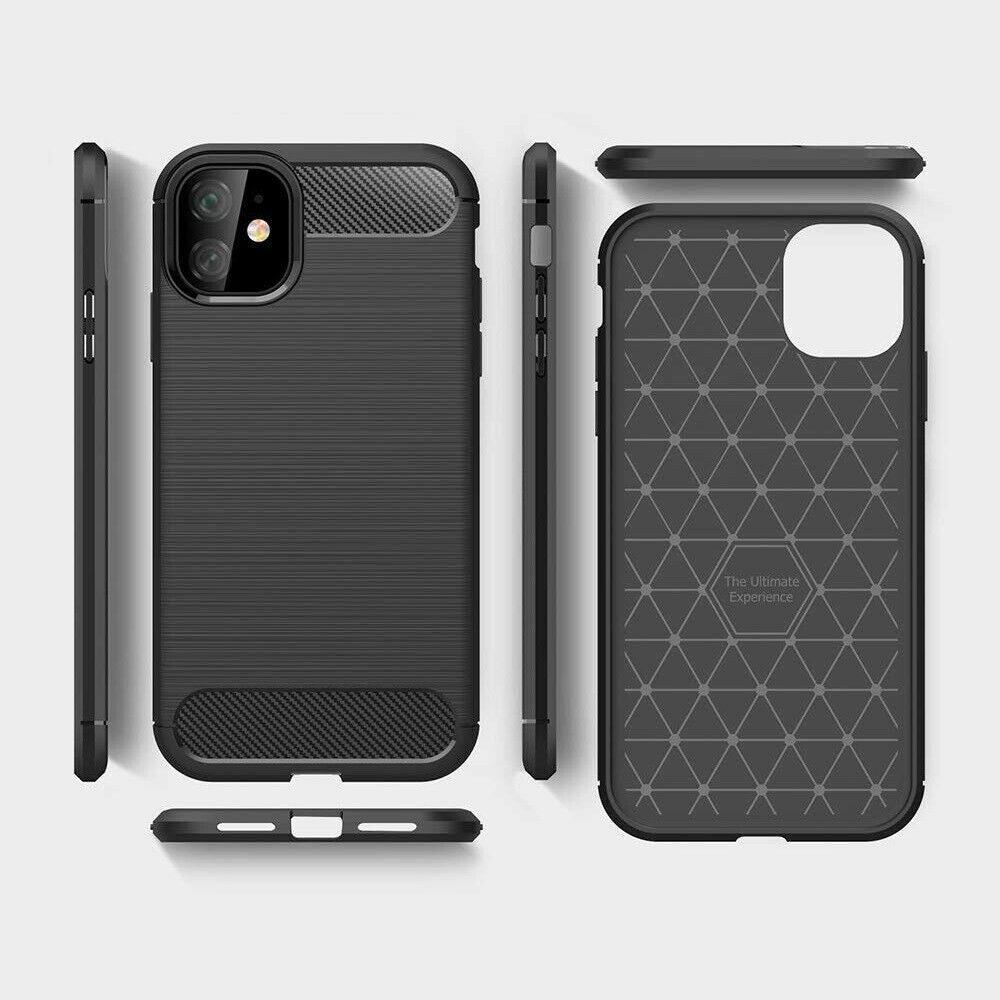 Ovitek za Apple iPhone 12 mini, Techsuit, Karbon, Črn