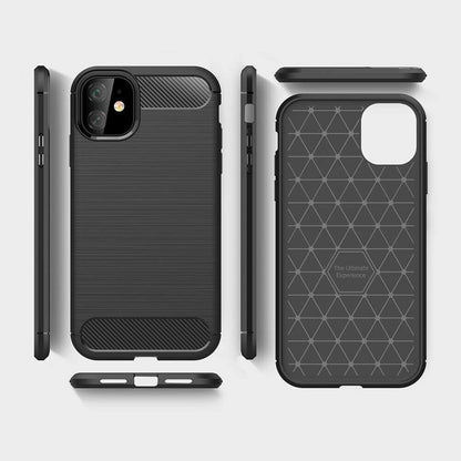 Ovitek za Apple iPhone 12 mini, Techsuit, Karbon, Črn