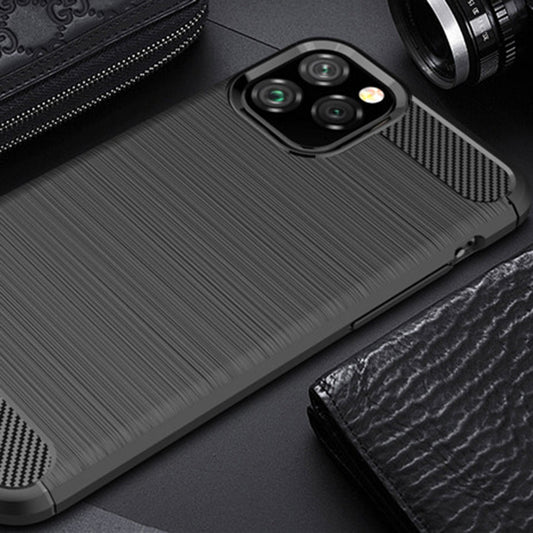 Ovitek za Apple iPhone 12 Pro Max, Techsuit, Karbon, Črn