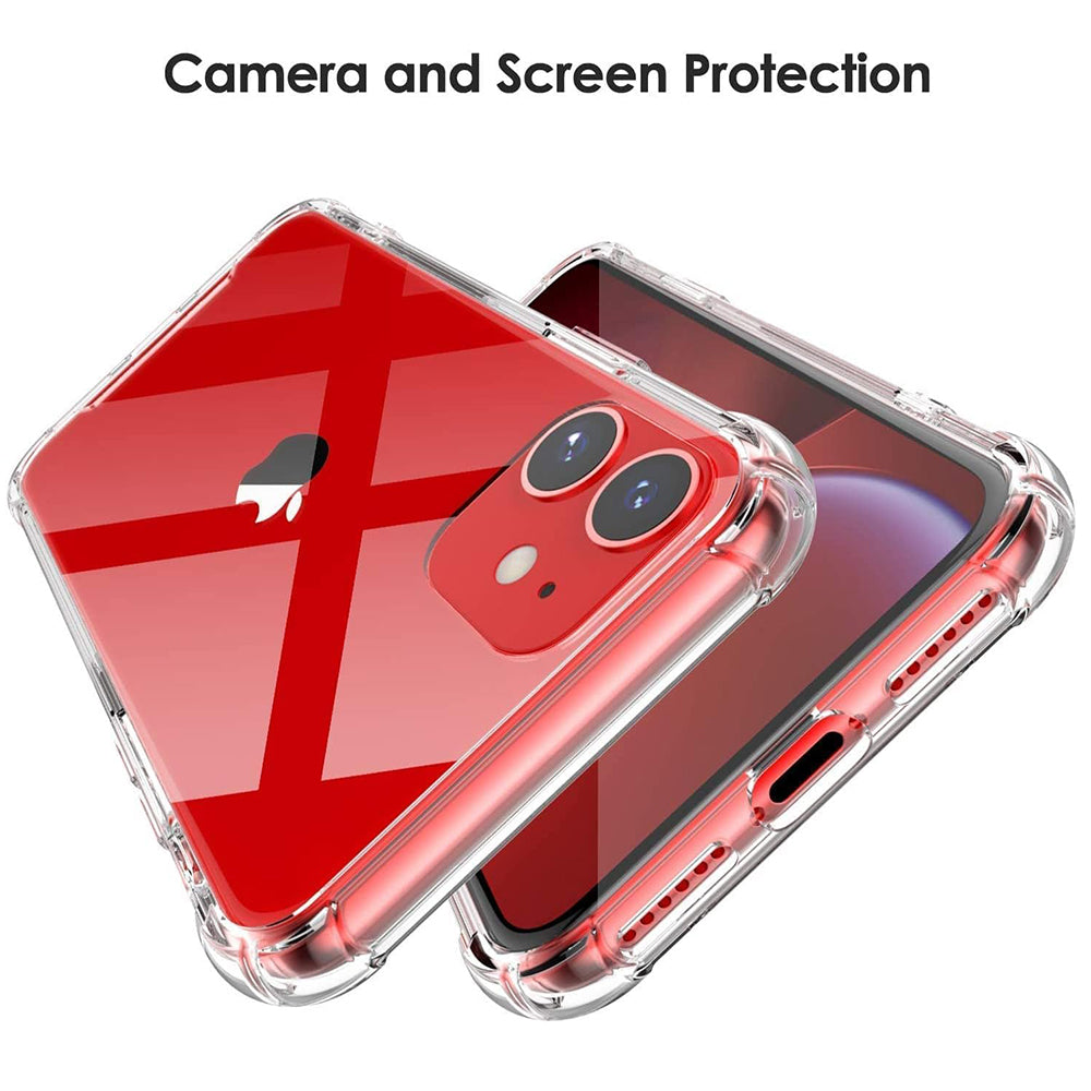Ovitek za Apple iPhone 12, Techsuit, Proti udarcem Prozoren