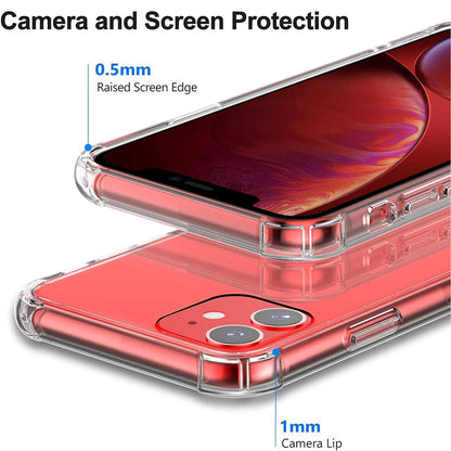 Ovitek za Apple iPhone 12, Techsuit, Proti udarcem Prozoren