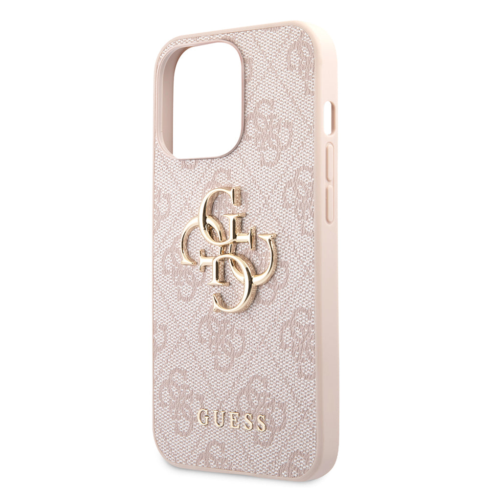 Ovitek za Apple iPhone 13 Pro, Guess, 4G Metal Logo, Roza