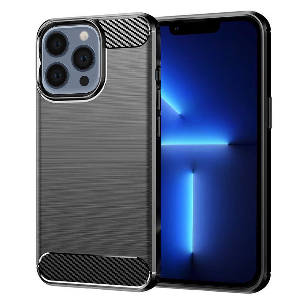 Ovitek za Apple iPhone 13 Pro Max, Techsuit, Karbon, Črn