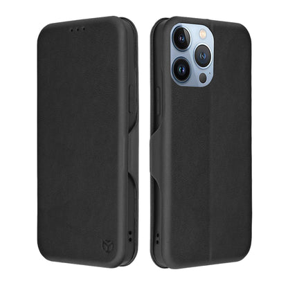 Ovitek za Apple iPhone 13 Pro Max, Techsuit, Safe Wallet Plus, Črn