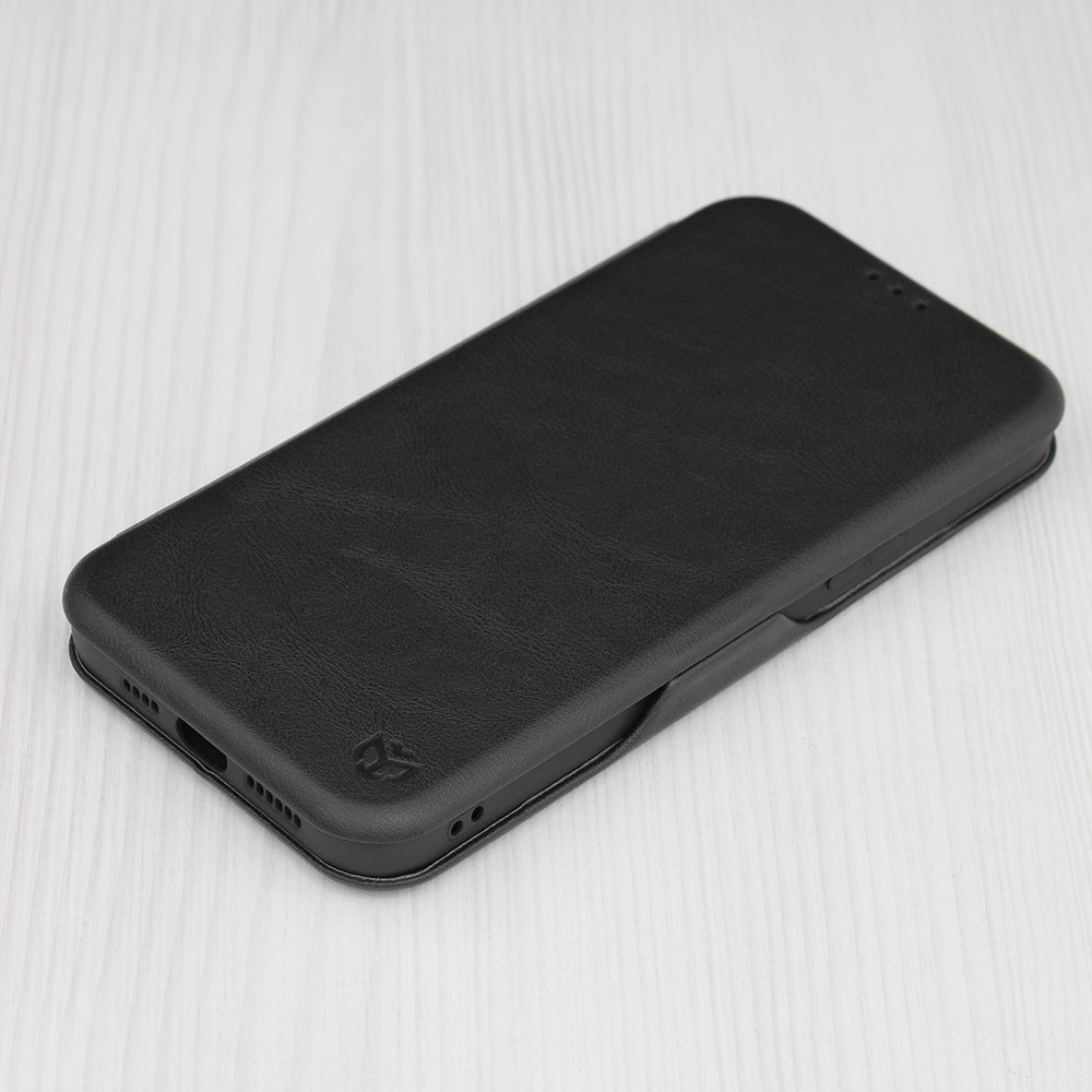 Ovitek za Apple iPhone 13 Pro Max, Techsuit, Safe Wallet Plus, Črn