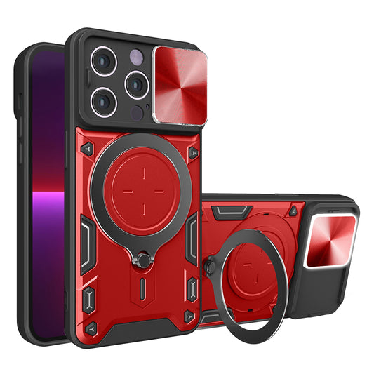 Ovitek za Apple iPhone 13 Pro, Techsuit, CamGuard Pro, rdeč